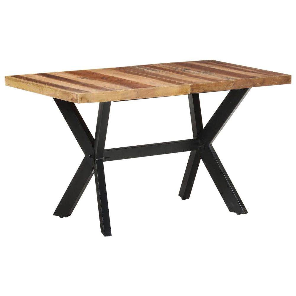 Vidaxl Jedálenský stôl 140x70x75 cm masívne drevo so sheeshamovou úpravou